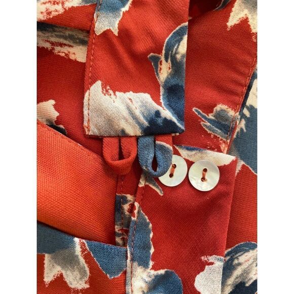 Christian Caliendo Floral swing dress Small triangular keyhole front & back EUC - Picture 7 of 16